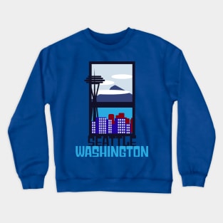 Seattle Skyline T-Shirt Crewneck Sweatshirt